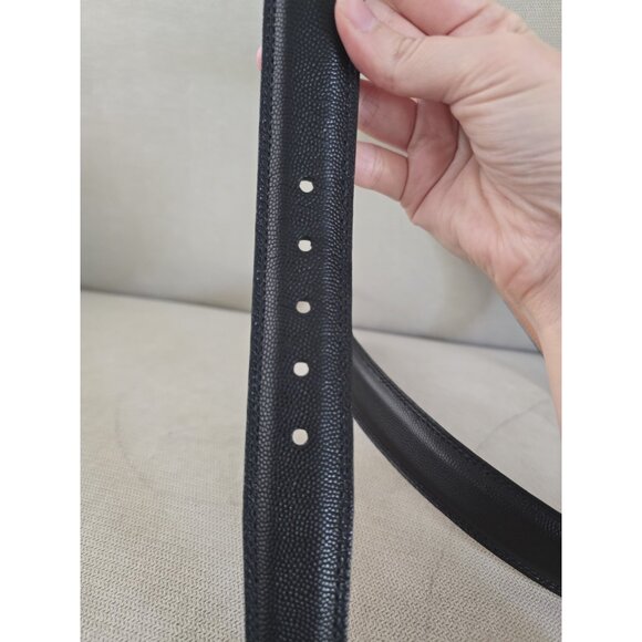 Martin Dingman Black Lizard Reptile Calfskin Italian Leather 01735 Mens Belt 38 - Picture 4 of 7